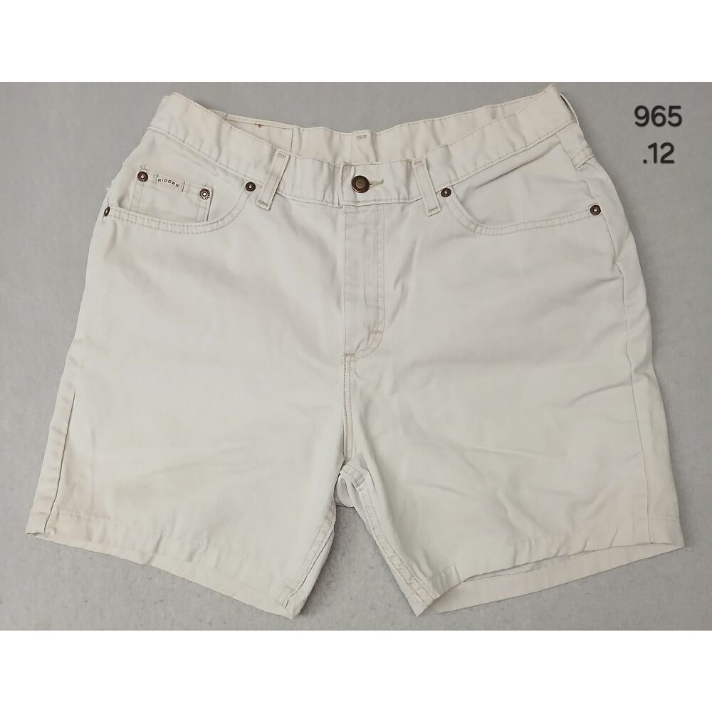 Ryders by Lee (16L) Vintage High Rise Cream Denim Shorts